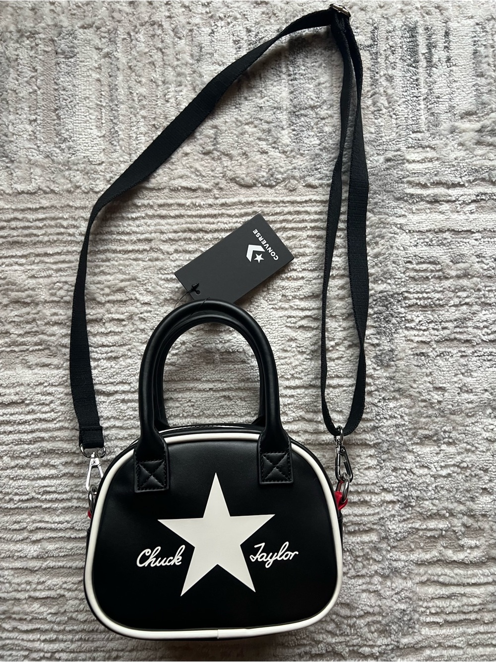 Converse Chuck Taylor Black Star Mini Satchel Crossbody
